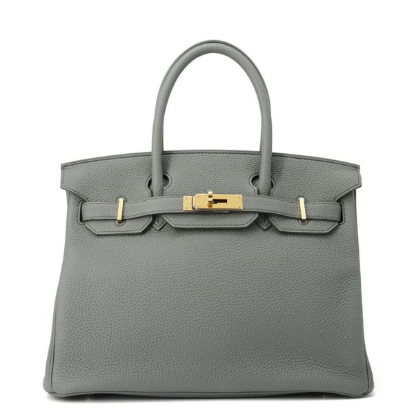 エルメス バーキン30 ヴェールアマンド/ゴールド金具 トゴ D刻印 HERMES Birkin ハンドバッグ
