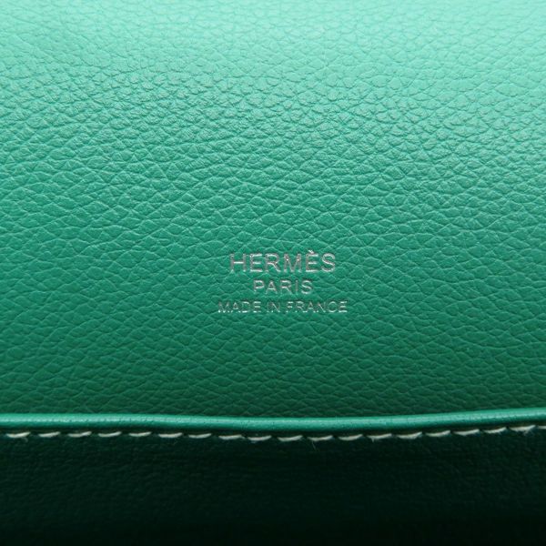 エルメス サック ロウリス ルリ 23 ヴェールヴェルティゴ/シルバー金具 エバーカラー A刻印