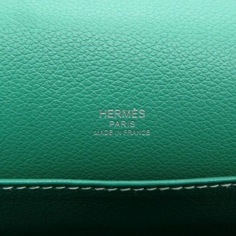 エルメス サック ロウリス ルリ 23 ヴェールヴェルティゴ/シルバー金具 エバーカラー A刻印