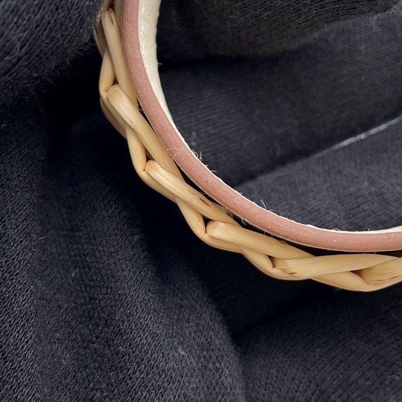 エルメス ピアス メドール ピクニック GM ナタ/ゴールド金具 ヴォーバレニア/柳 HERMES アクセサリー