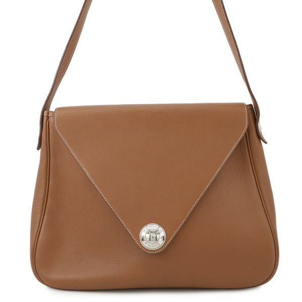 エルメス ショルダーバッグ クリスティーヌ コニャック/シルバー金具 トリヨンクレマンス 〇Z刻印 HERMES バッグ