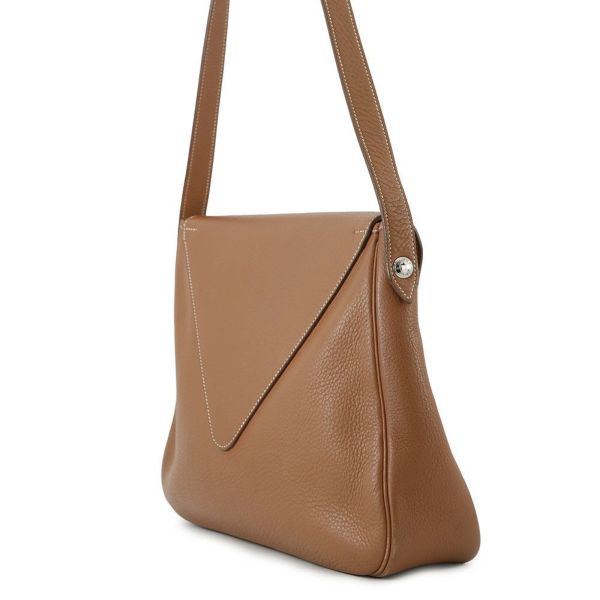 エルメス ショルダーバッグ クリスティーヌ コニャック/シルバー金具 トリヨンクレマンス 〇Z刻印 HERMES バッグ