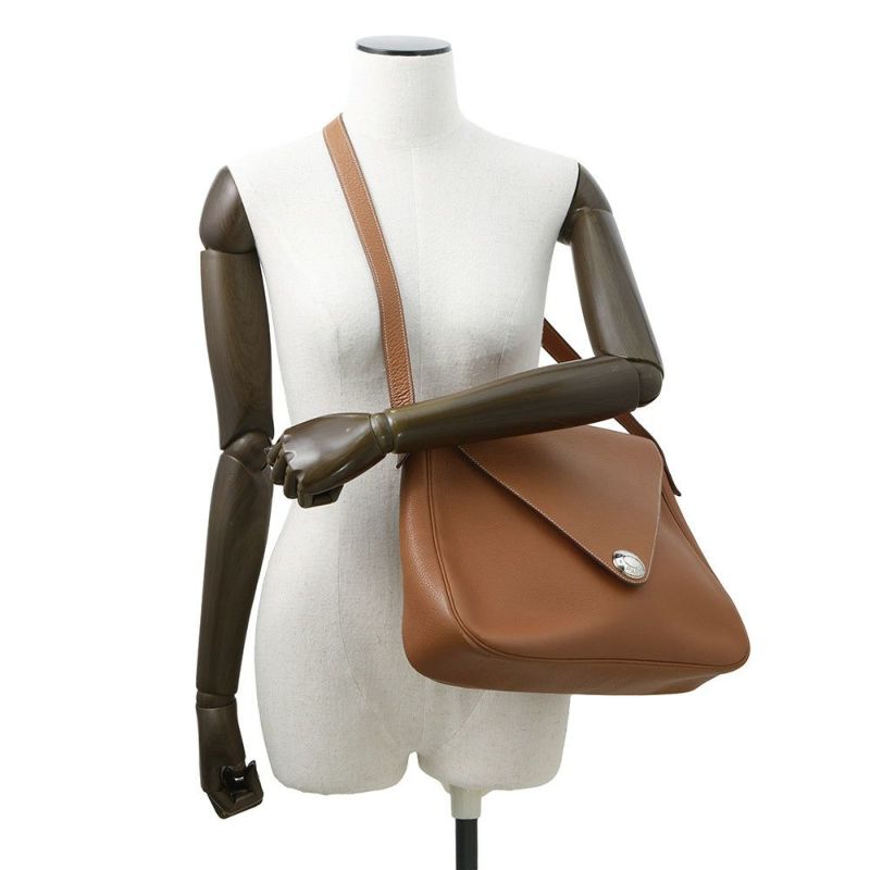 エルメス ショルダーバッグ クリスティーヌ コニャック/シルバー金具 トリヨンクレマンス 〇Z刻印 HERMES バッグ