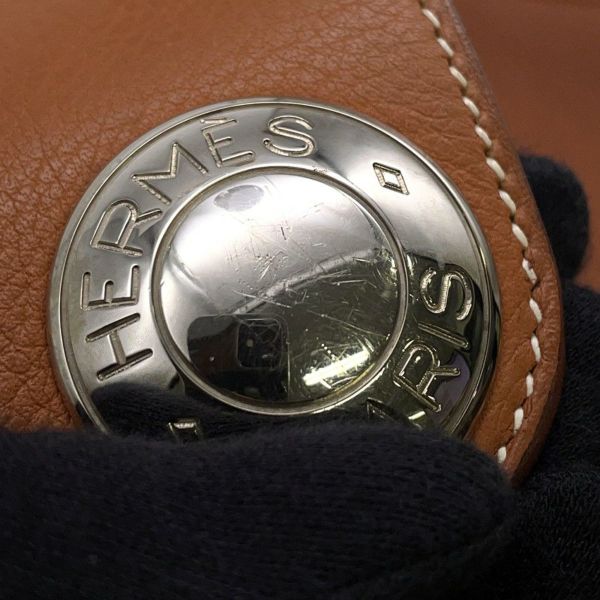 エルメス ショルダーバッグ クリスティーヌ コニャック/シルバー金具 トリヨンクレマンス 〇Z刻印 HERMES バッグ