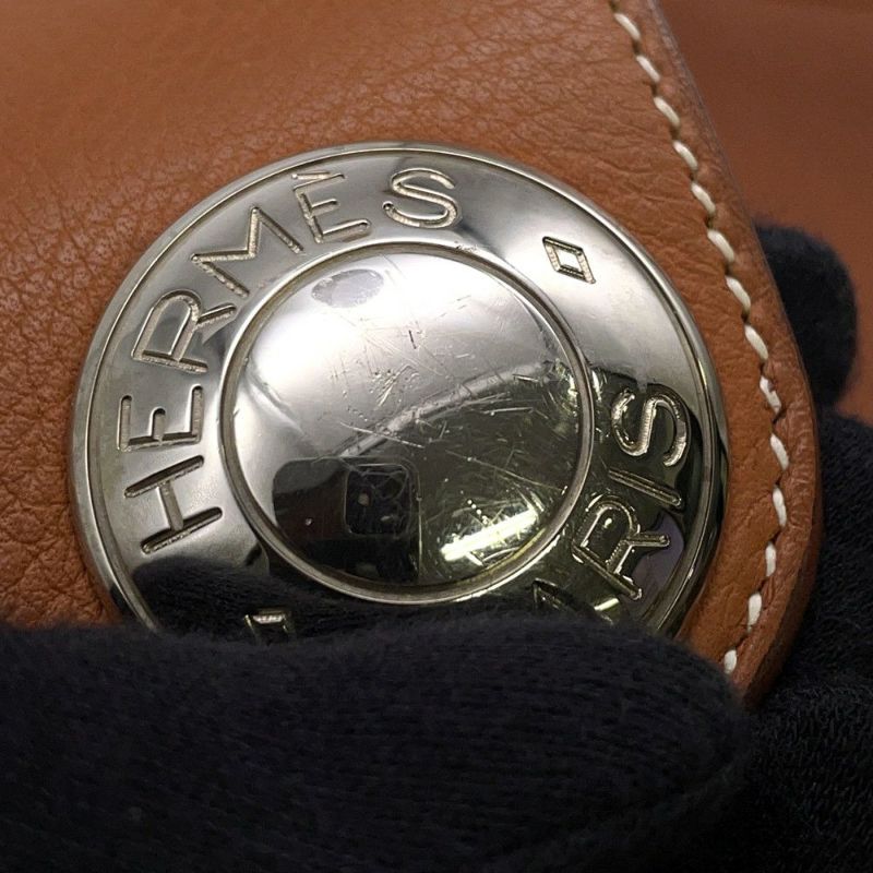 エルメス ショルダーバッグ クリスティーヌ コニャック/シルバー金具 トリヨンクレマンス 〇Z刻印 HERMES バッグ