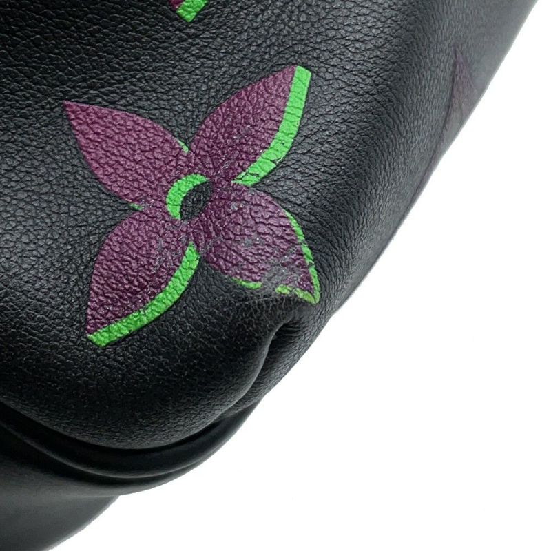 ルイヴィトン ショルダーバッグ カーフレザー/モノグラム・パターン コメット・メッセンジャーPM M22495 ブラック 黒