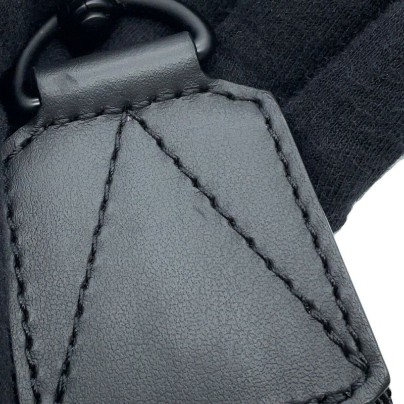 ルイヴィトン ショルダーバッグ カーフレザー/モノグラム・パターン コメット・メッセンジャーPM M22495 ブラック 黒