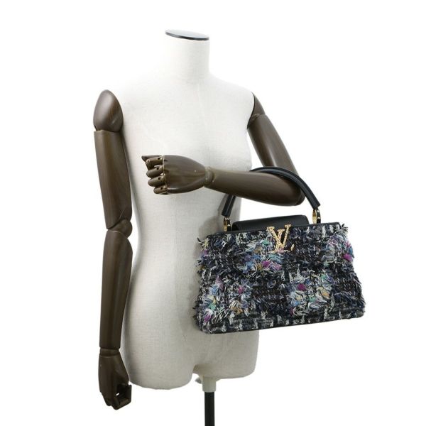 ルイヴィトン ハンドバッグ ツイード カプシーヌMM M56736 LOUIS VUITTON 2wayショルダーバッグ