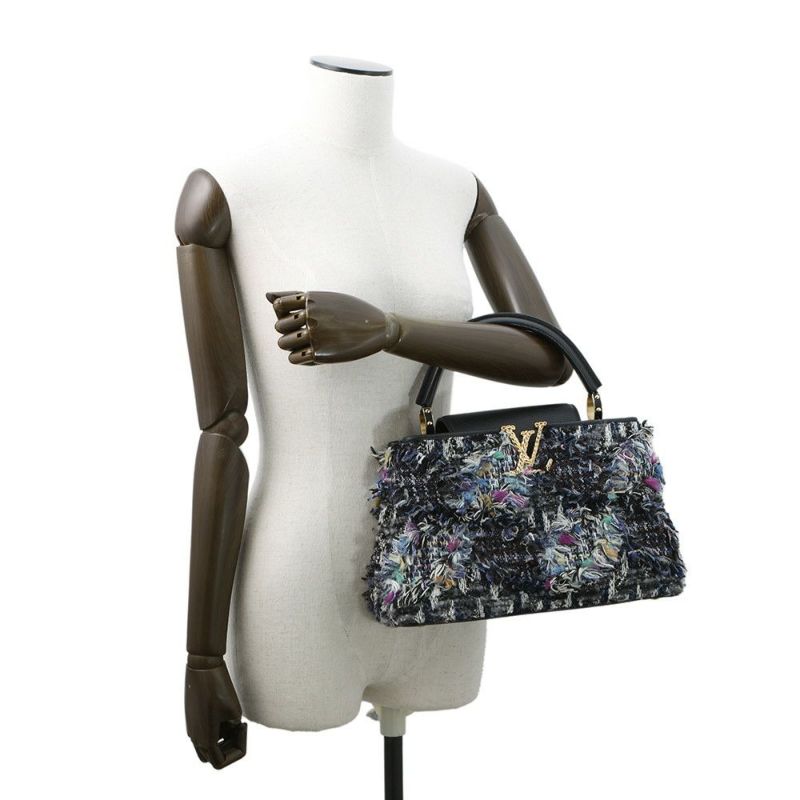 ルイヴィトン ハンドバッグ ツイード カプシーヌMM M56736 LOUIS VUITTON 2wayショルダーバッグ