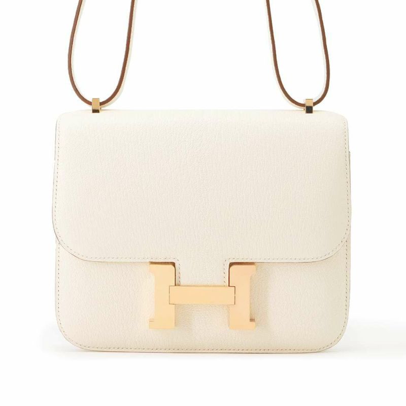エルメス ミニ コンスタンス3 ナタ/ゴールド金具 シェブルミゾル Z刻印 HERMES バッグ