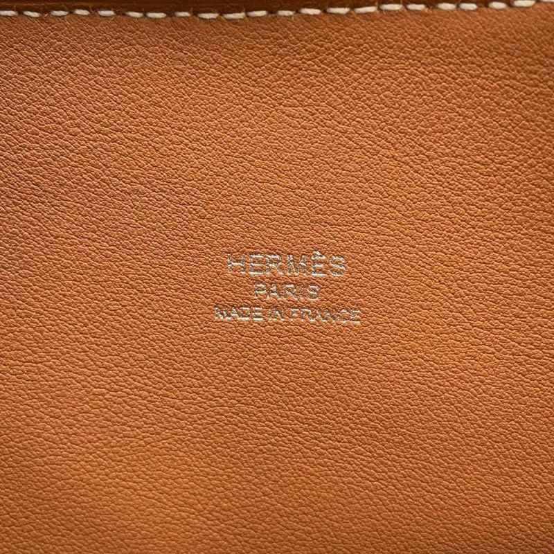 エルメス ハンドバッグ ボリード1923 30 ゴールド/シルバー金具 ヴォーエプソン W刻印 2wayショルダー