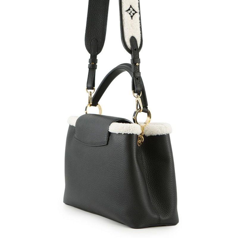 ルイヴィトン ハンドバッグ トリヨンレザー/シアリング カプシーヌMM M59073 LOUIS VUITTON 2way 黒 ブラック