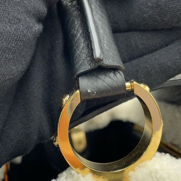 ルイヴィトン ハンドバッグ トリヨンレザー/シアリング カプシーヌMM M59073 LOUIS VUITTON 2way 黒 ブラック