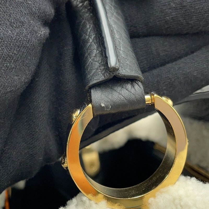 ルイヴィトン ハンドバッグ トリヨンレザー/シアリング カプシーヌMM M59073 LOUIS VUITTON 2way 黒 ブラック