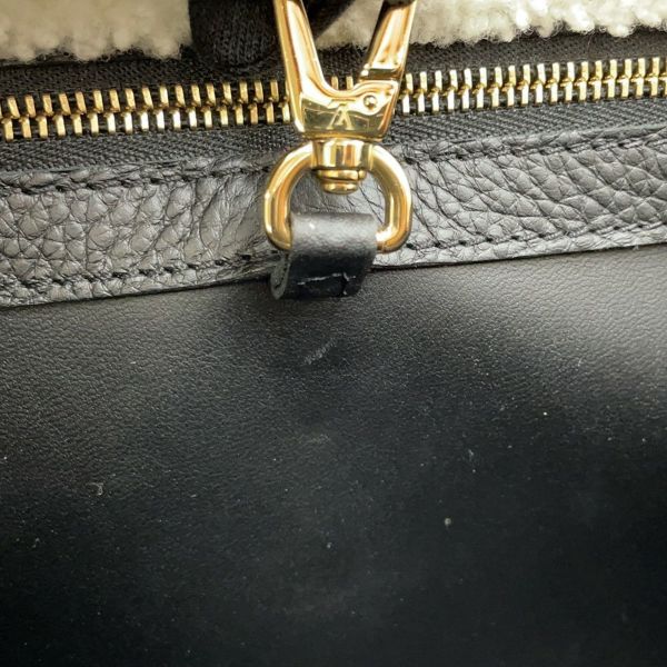 ルイヴィトン ハンドバッグ トリヨンレザー/シアリング カプシーヌMM M59073 LOUIS VUITTON 2way 黒 ブラック