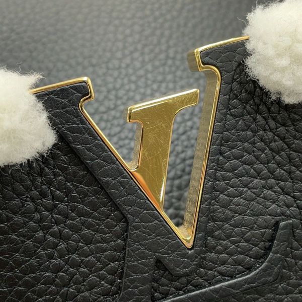 ルイヴィトン ハンドバッグ トリヨンレザー/シアリング カプシーヌMM M59073 LOUIS VUITTON 2way 黒 ブラック