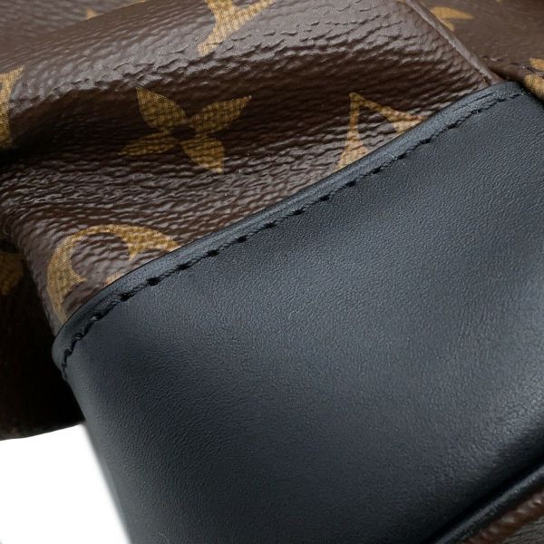 ルイヴィトン リュックサック モノグラム・マカサー クリストファーMM M43735 LOUIS VUITTON バックパック 黒 ブラック