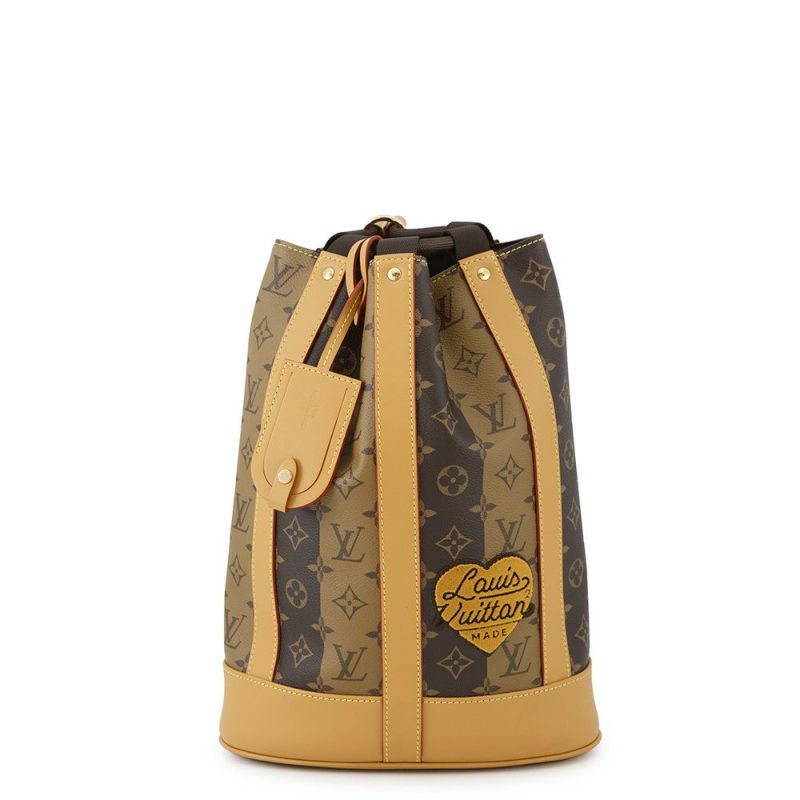 ルイヴィトン リュック モノグラム・ストライプ ランドネ・メッセンジャー M45968 NIGO コラボ 2022春夏 メンズ