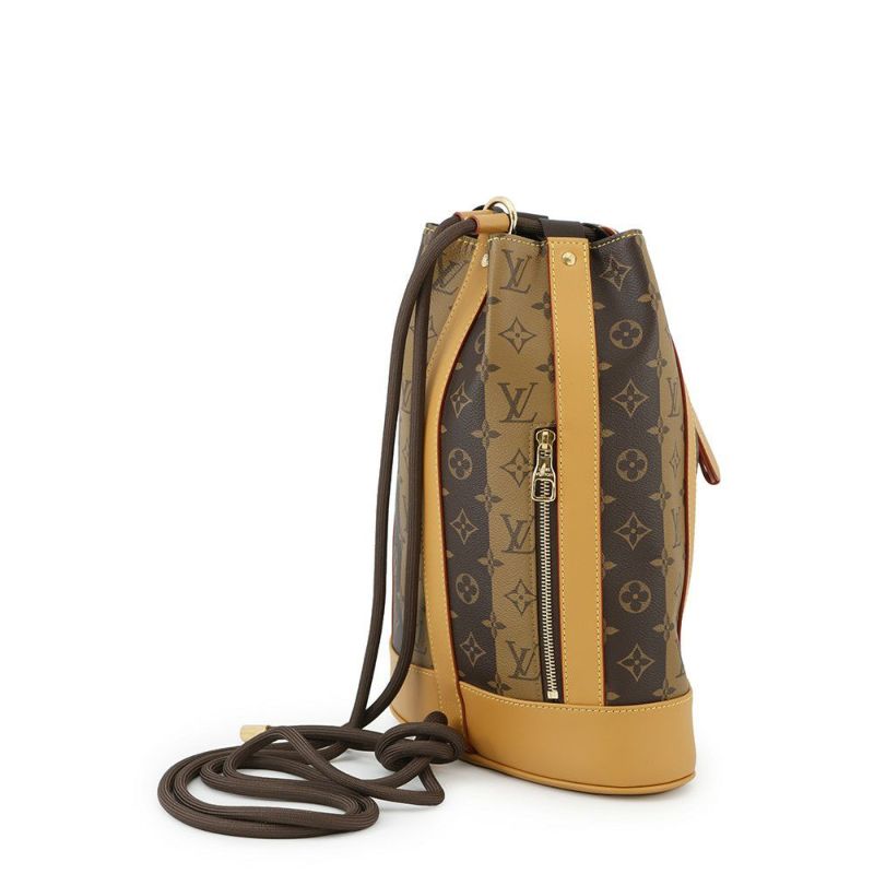 ルイヴィトン リュック モノグラム・ストライプ ランドネ・メッセンジャー M45968 NIGO コラボ 2022春夏 メンズ