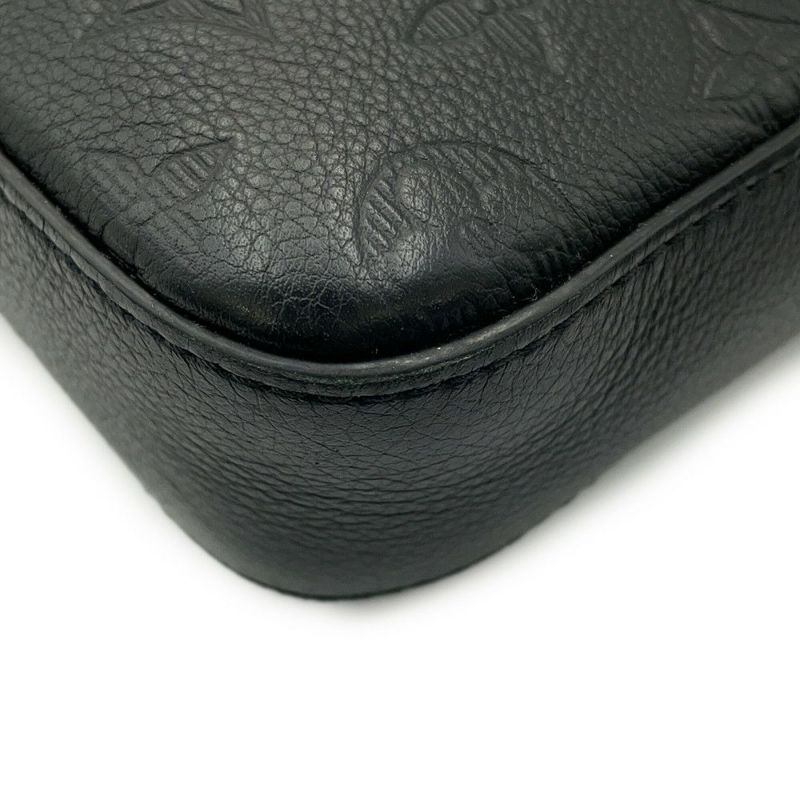 ルイヴィトン ショルダーバッグ モノグラム・シャドウ トリオ・メッセンジャー M46602 LOUIS VUITTON ブラック 黒