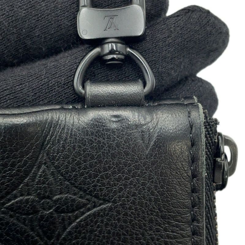 ルイヴィトン ショルダーバッグ モノグラム・シャドウ トリオ・メッセンジャー M46602 LOUIS VUITTON ブラック 黒