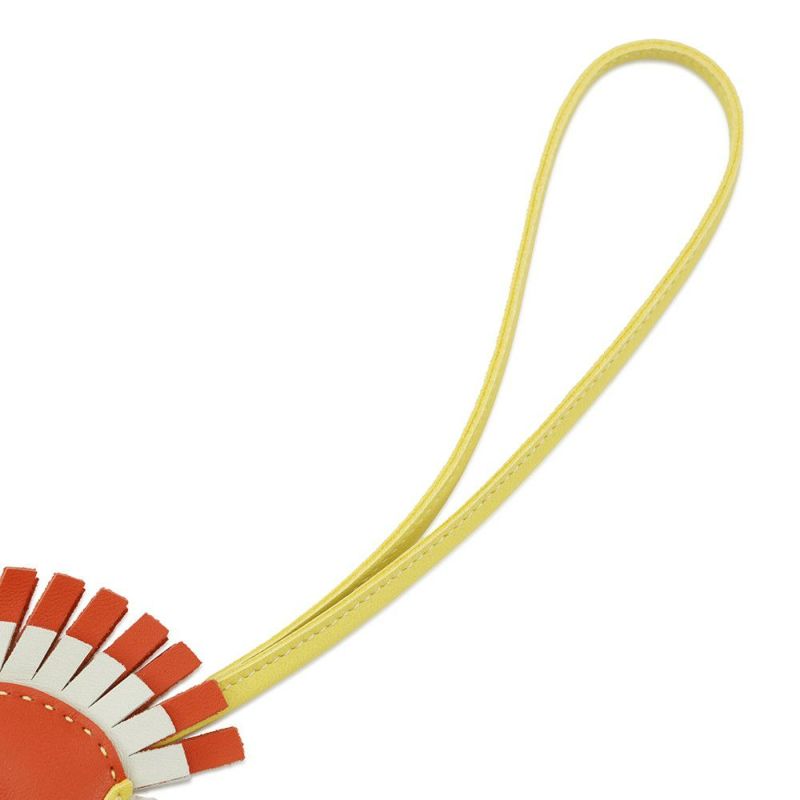 エルメス バッグチャーム ジージー カマイユ オレンジ/ライム/クレ/ヴェールフィズ ラムスキン B刻印