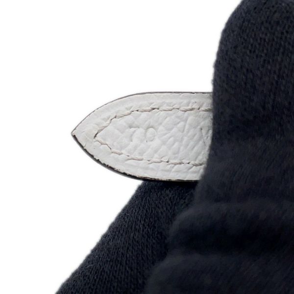 エルメス ベルト Hリバーシブル エトゥープ/ホワイト/シルバー金具 スイフト/エプソン W刻印 レディースサイズ70