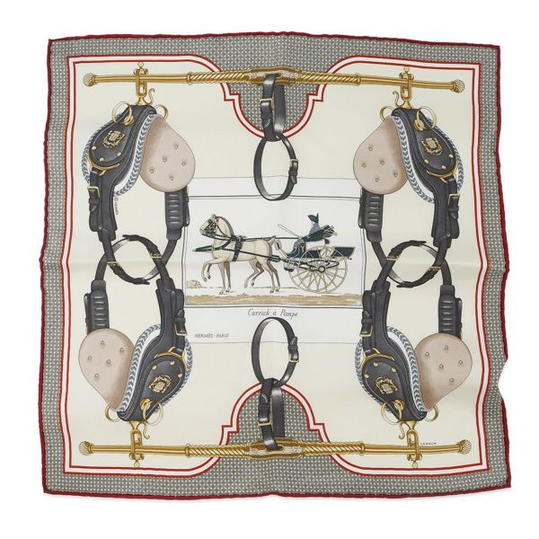 エルメス スカーフ カレ45 ガヴロッシュ カリック・ア・ポンプ HERMES シルク 2025年春夏