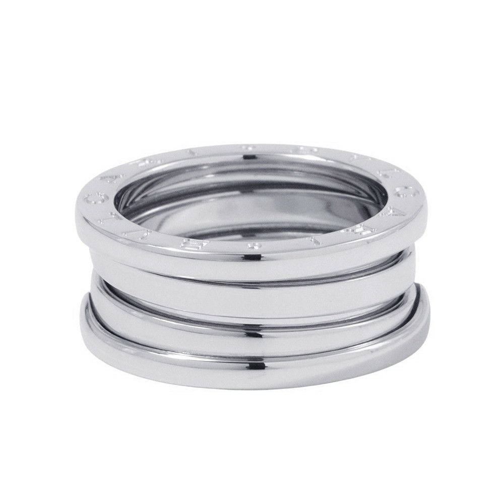 ブルガリ リング ビーゼロワン B-zero1 2バンド K18WGホワイトゴールド リングサイズ52 指輪 ジュエリー