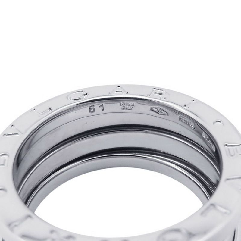 ブルガリ リング ビーゼロワン B-zero1 2バンド K18WGホワイトゴールド リングサイズ52 指輪 ジュエリー