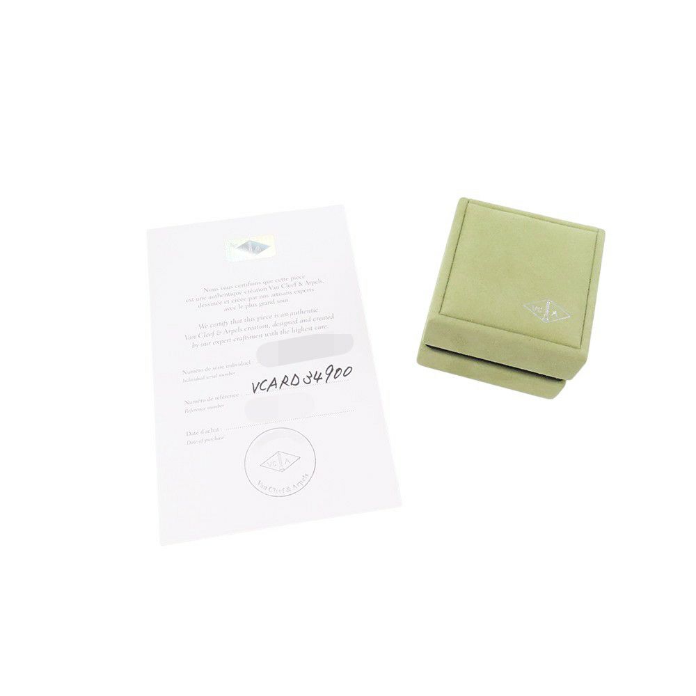 ヴァンクリーフ&アーペル ネックレス ヴィンテージ アルハンブラ ペンダント カルセドニー K18WGホワイトゴールド VCARD34900
