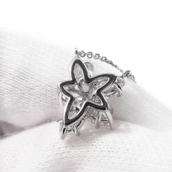 ハリーウィンストン ネックレス ウィンストン・クラスター・ペンダント スモール ダイヤ 5P 計約1.00ct Pt950プラチナ PEDPCLSMWC