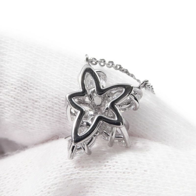 ハリーウィンストン ネックレス ウィンストン・クラスター・ペンダント スモール ダイヤ 5P 計約1.00ct Pt950プラチナ PEDPCLSMWC