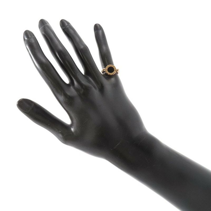 ブルガリ リング ブルガリ・ブルガリ フリップリング オニキス マザーオブパール K18PGピンクゴールド サイズ49 347769 BVLGARI 指輪