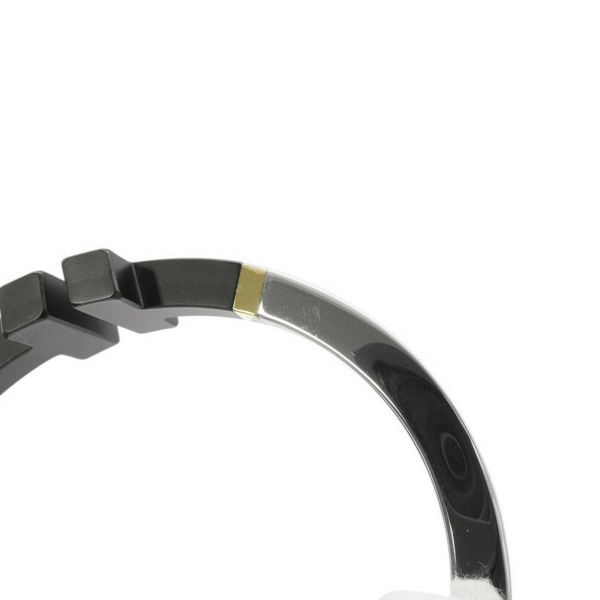 ティファニー ブレスレット Tスクエア バングル SV925/SSブラックコーティング/K18YG ジュエリー