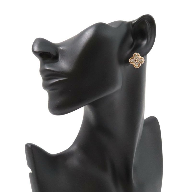 ヴァンクリーフ&アーペル ピアス ヴィンテージ アルハンブラ イヤリング ダイヤモンド 24P 0.96ct K18PGピンクゴールド VCARP2R500