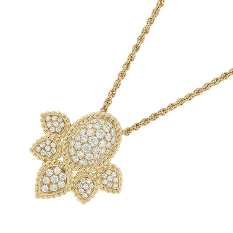 ブシュロン ネックレス セルパンボエム ヴィンテージ ペンダント ダイヤモンド 77P 計約0.80ct K18YGイエローゴールド JPN00055