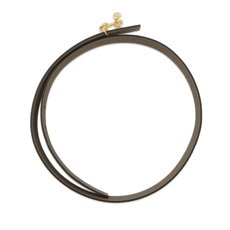 エルメス べルト リバーシブル コール・バロック エトゥープ/グリパール/ゴールド金具 エプソン/スイフト B刻印 サイズ80