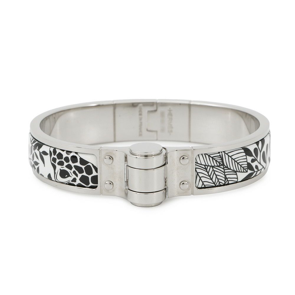 エルメス ブレスレット シャルニエール PM HERMES アクセサリー 白 黒