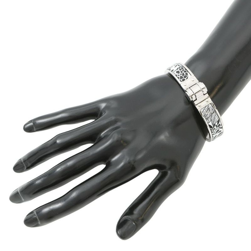 エルメス ブレスレット シャルニエール PM HERMES アクセサリー 白 黒