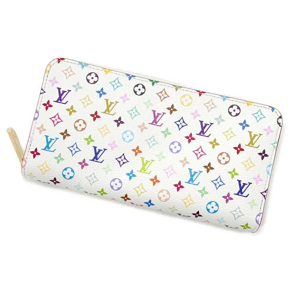 ルイヴィトン 長財布 モノグラム LV × TM ジッピー・ウォレット M13922 LOUIS VUITTON 村上隆コラボ ホワイト 白 日本限定