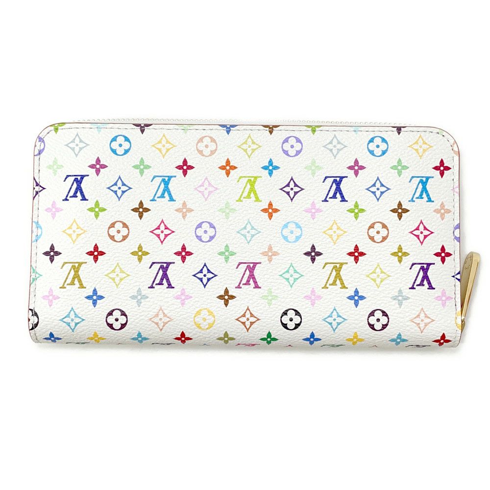 ルイヴィトン 長財布 モノグラム LV × TM ジッピー・ウォレット M13922 LOUIS VUITTON 村上隆コラボ ホワイト 白 日本限定