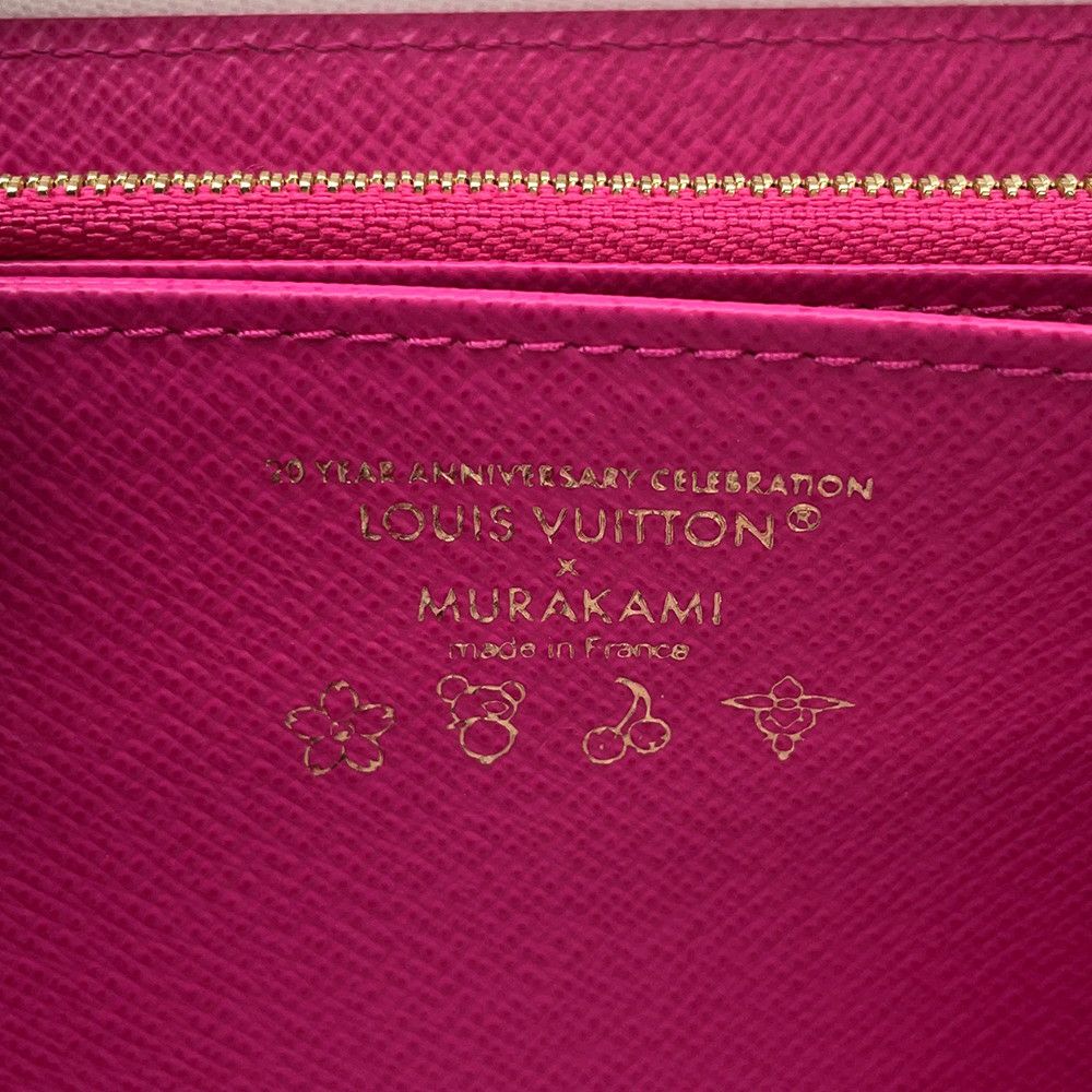 ルイヴィトン 長財布 モノグラム LV × TM ジッピー・ウォレット M13922 LOUIS VUITTON 村上隆コラボ ホワイト 白 日本限定
