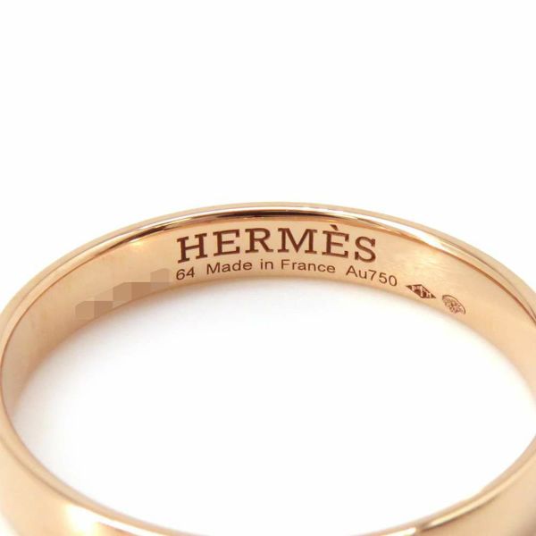 エルメス リング エヴァ― ヘラクレス ダイヤモンド 11P 0.02ct K18PGピンクゴールド リングサイズ64 HERMES 指輪