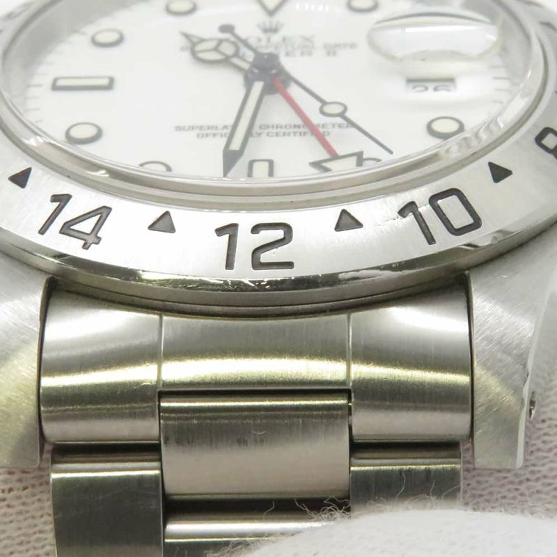 ロレックス エクスプローラー2 S番 16570 ROLEX 腕時計 白文字盤