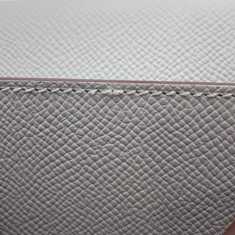 エルメス ハンドバッグ ケリー25 外縫い ブルーグラシエ/クレ/シャンパンゴールド金具 ヴォーエプソン B刻印 2way SPO