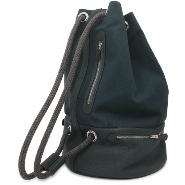 エルメス リュック サック・バボード SAC BABORD ブルーオラージュ/シルバー金具 トゴ/トワルゴエラン □Q刻印 メンズ