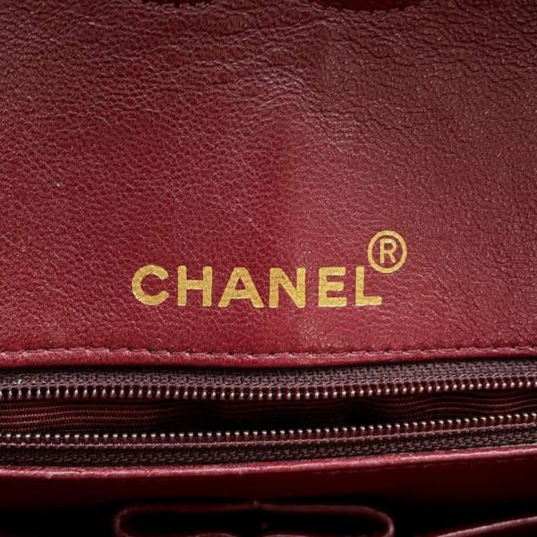 シャネル チェーンショルダーバッグ マトラッセ25 ココマーク ラムスキン ダブルチェーン CHANEL 黒