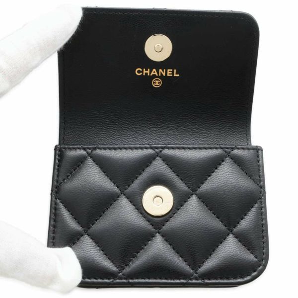 シャネル ウエストバッグ マトラッセ ココマーク ゴートスキン AP2549 CHANEL ウエストポーチ ミニバック 黒