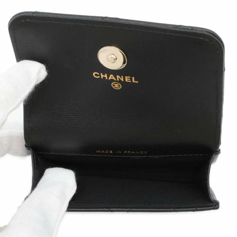 シャネル ウエストバッグ マトラッセ ココマーク ゴートスキン AP2549 CHANEL ウエストポーチ ミニバック 黒